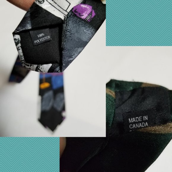 Lot of 2 Cartoon Printed Neck Ties Mickey & Daffy - Picture 6 of 7